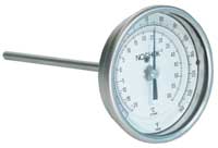 Vapor actuated remote thermometer