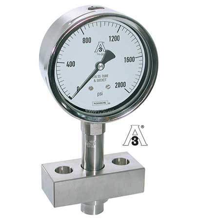 20 Series Homogenizer Sanitary Pressure Gauge