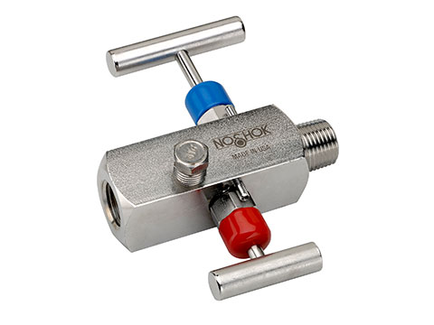 2070 Series 2-Valve Block & Bleed, Hard Seat Needle Valves