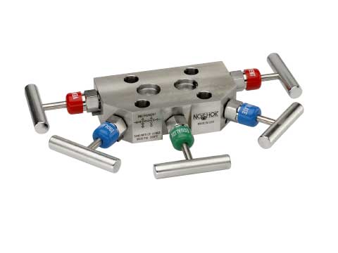 5040/5090 Series 5-Valve Power Pattern & Natural Gas Manifold Valves, Compact Style Hard Seat